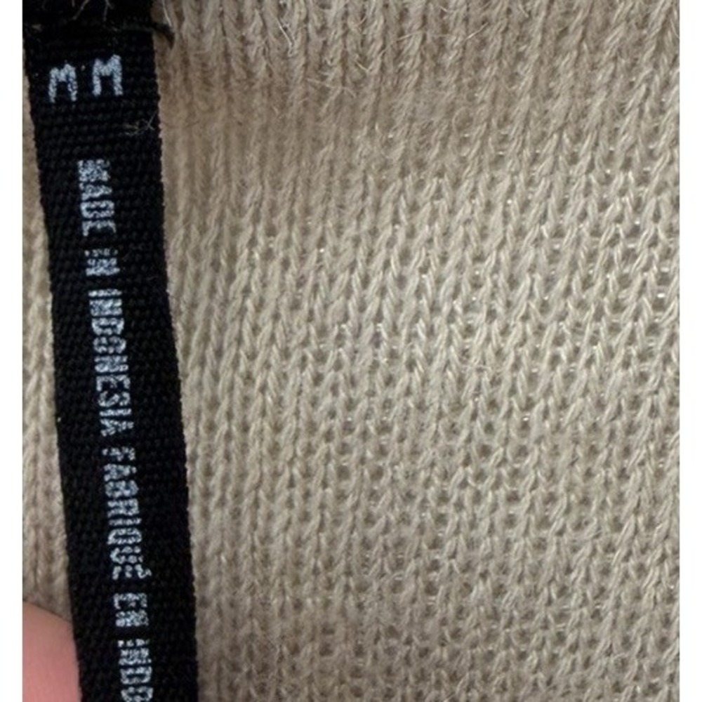 Out From Under Urban Outfitters Cardigan Sweater Womens Size Medium Fuzzy Tan - Picture 8 of 9